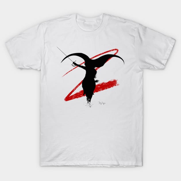 Zorro Hoarse Ride T-Shirt by DougSQ